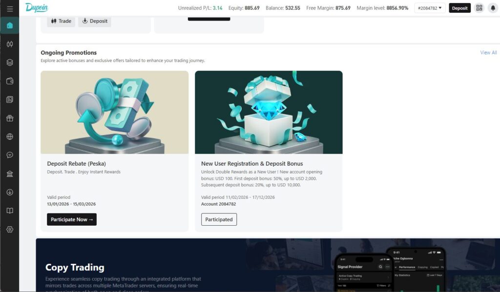 ボーナスキャンペーン一覧