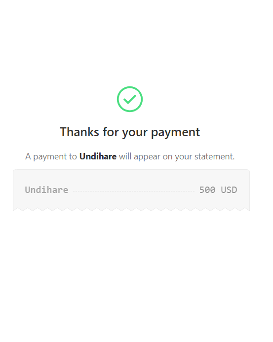 dupoin 入金ボーナス 入金完了画面