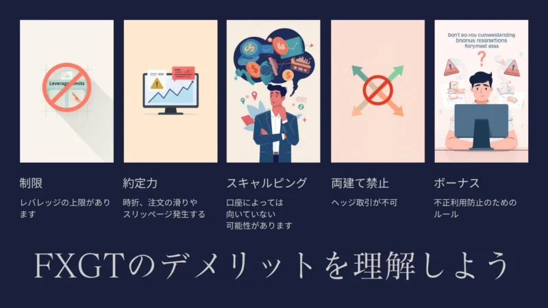 FXGTのデメリット一覧